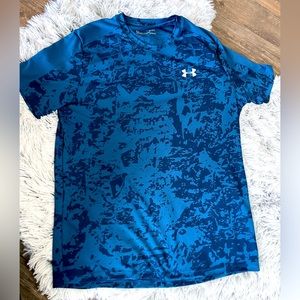 Under Armour Fitted Blue Shirt Large